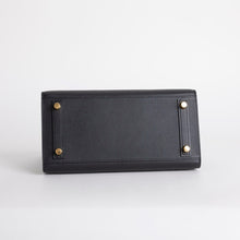 BIRKIN 25 EPSOM LEATHER (SELLIER SHAPE) NOIR (BLACK) WITH GOLD HARDWARE (GHW)