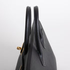 BIRKIN 25 EPSOM LEATHER (SELLIER SHAPE) NOIR (BLACK) WITH GOLD HARDWARE (GHW)