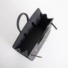 BIRKIN 25 EPSOM LEATHER (SELLIER SHAPE) NOIR (BLACK) WITH GOLD HARDWARE (GHW)