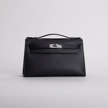 KELLY POCHETTE SWIFT LEATHER NOIR (BLACK) WITH PALLADIUM HARDWARE (PHW)