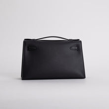 KELLY POCHETTE SWIFT LEATHER NOIR (BLACK) WITH PALLADIUM HARDWARE (PHW)