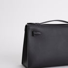KELLY POCHETTE SWIFT LEATHER NOIR (BLACK) WITH PALLADIUM HARDWARE (PHW)