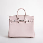 BIRKIN 25 EPSOM LEATHER MAUVE PALE WITH PALLADIUM HARDWARE (PHW)