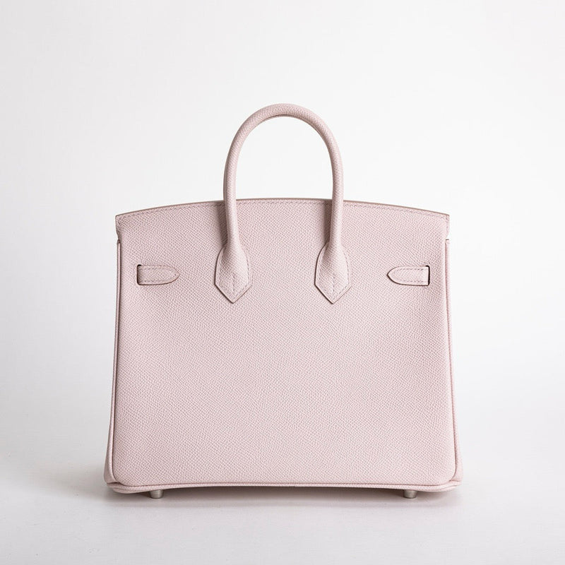 BIRKIN 25 EPSOM LEATHER MAUVE PALE WITH PALLADIUM HARDWARE (PHW)