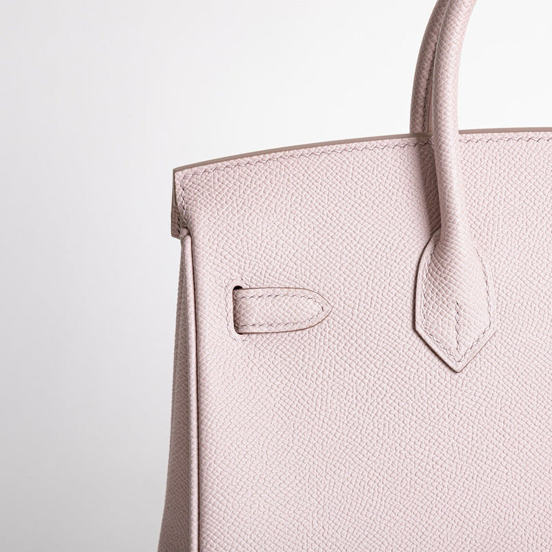 BIRKIN 25 EPSOM LEATHER MAUVE PALE WITH PALLADIUM HARDWARE (PHW)