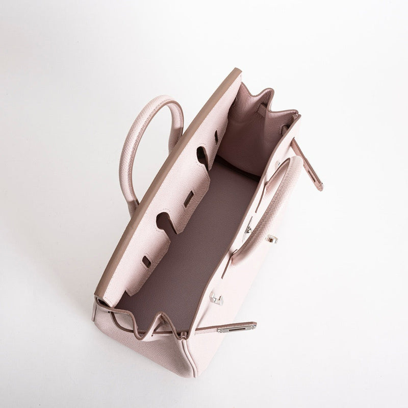 BIRKIN 25 EPSOM LEATHER MAUVE PALE WITH PALLADIUM HARDWARE (PHW)