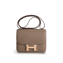 CONSTANCE 18 (MINI) EPSOM LEATHER ETOUPE WITH ROSE GOLD HARDWARE (RGHW)