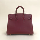 BIRKIN 25 TOGO LEATHER ROUGE H WITH GOLD HARDWARE (GHW)