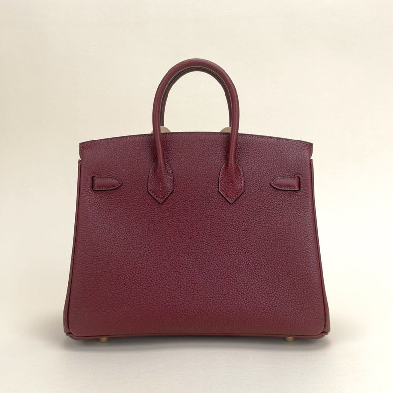 BIRKIN 25 TOGO LEATHER ROUGE H WITH GOLD HARDWARE (GHW)
