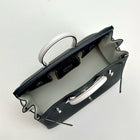 BIRKIN 25 TOGO LEATHER HORSESHOE STAMP (HSS) BI-COLOR NOIR (BLACK) & WHITE WITH PALLADIUM HARDWARE (PHW)
