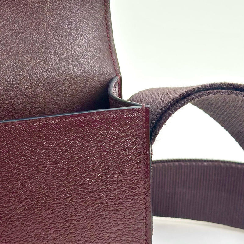 GETA CHEVRE LEATHER ROUGE SELLIER WITH GOLD HARDWARE (GHW)