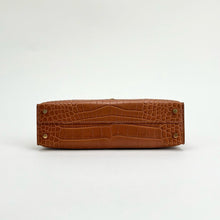 MINI KELLY II (20) MATTE MISSISSIPPIENSIS ALLIGATOR LEATHER GOLD WITH GOLD HARDWARE (GHW)