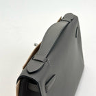 KELLY POCHETTE SWIFT LEATHER GRIS MEYER WITH PALLADIUM HARDWARE (PHW)