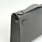 KELLY POCHETTE SWIFT LEATHER GRIS MEYER WITH PALLADIUM HARDWARE (PHW)