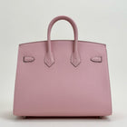 BIRKIN 25 EPSOM LEATHER (SELLIER SHAPE) ROSE SAKURA WITH PALLADIUM HARDWARE (PHW)