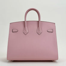 BIRKIN 25 EPSOM LEATHER (SELLIER SHAPE) ROSE SAKURA WITH PALLADIUM HARDWARE (PHW)