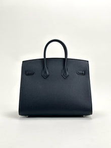BIRKIN 25 EPSOM LEATHER (SELLIER SHAPE) NOIR (BLACK) WITH PALLADIUM HARDWARE (PHW)