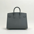 BIRKIN 25 EPSOM LEATHER (SELLIER SHAPE) GRIS MEYER WITH GOLD HARDWARE (GHW)