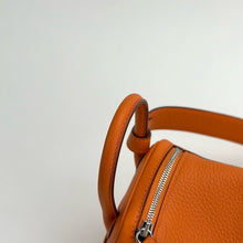 MINI LINDY 20 CLEMENCE LEATHER ORANGE WITH PALLADIUM HARDWARE (PHW)