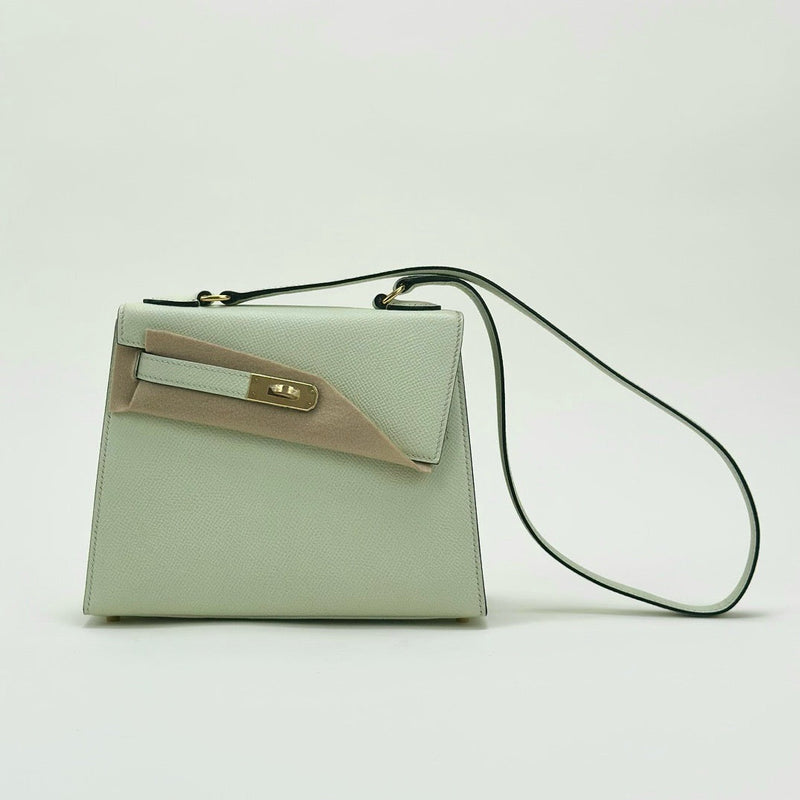 KELLY DESORDRE EPSOM LEATHER VERT FIZZ WITH GOLD HARDWARE (GHW)