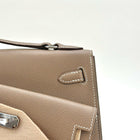 KELLY DESORDRE EPSOM LEATHER ETOUPE WITH PALLADIUM HARDWARE (PHW)