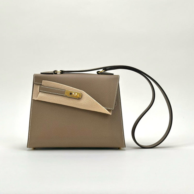 KELLY DESORDRE EPSOM LEATHER ETOUPE WITH GOLD HARDWARE (GHW)
