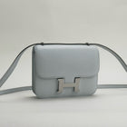 CONSTANCE 18 (MINI) CHEVRE LEATHER BLEU BRUME WITH PALLADIUM HARDWARE (PHW)