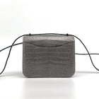 CONSTANCE 18 (MINI) SHINY MISSISSIPPIENSIS ALLIGATOR LEATHER GRIS TOURTERELLE WITH PALLADIUM HARDWARE (PHW)