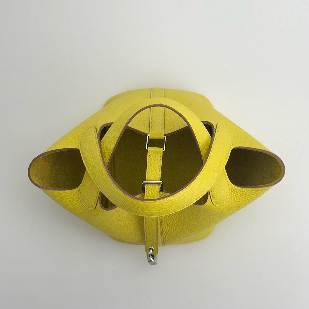 PICOTIN 18 LOCK CLEMENCE LEATHER LIME WITH PALLADIUM HARDWARE (PHW)