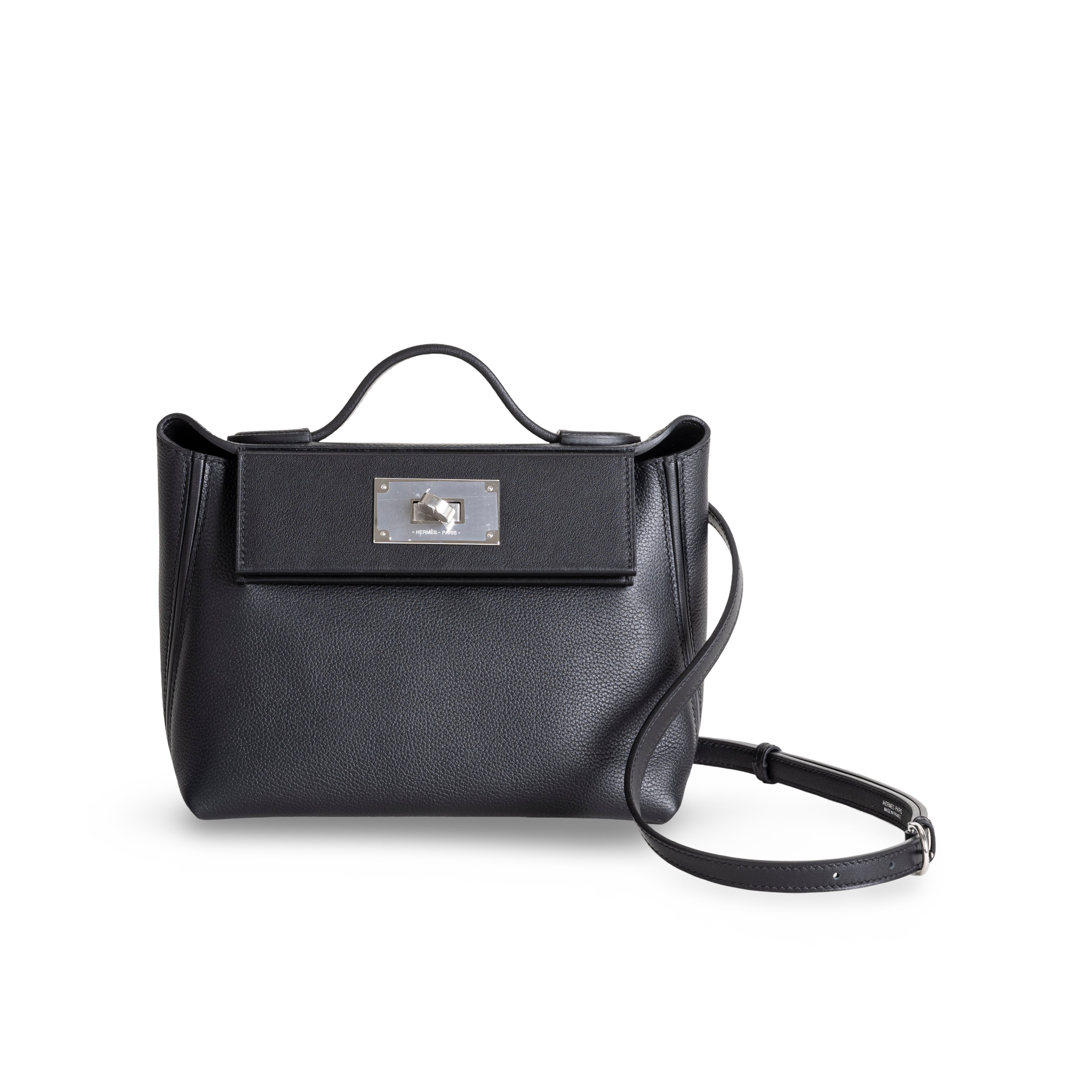 24/24 (MINI) EVERCOLOR & SWIFT LEATHER NOIR (BLACK) WITH PALLADIUM HARDWARE (PHW)