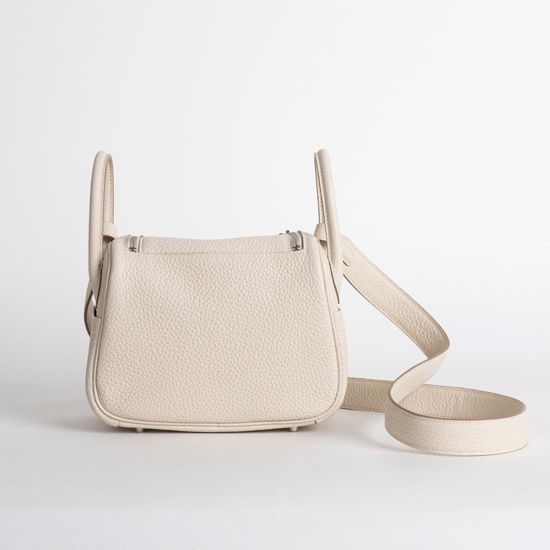 MINI LINDY 20 CLEMENCE LEATHER CRAIE WITH PALLADIUM HARDWARE (PHW)