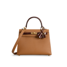 KELLY 25 SHINY (LISSE) TOUCH SHINY MISSISSIPPIENSIS ALLIGATOR LEATHER MIEL & EPSOM LEATHER GOLD WITH GOLD HARDWARE (GHW)