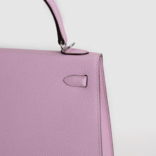 KELLY 25 EPSOM LEATHER MAUVE SYLVESTRE WITH PALLADIUM HARDWARE (PHW)