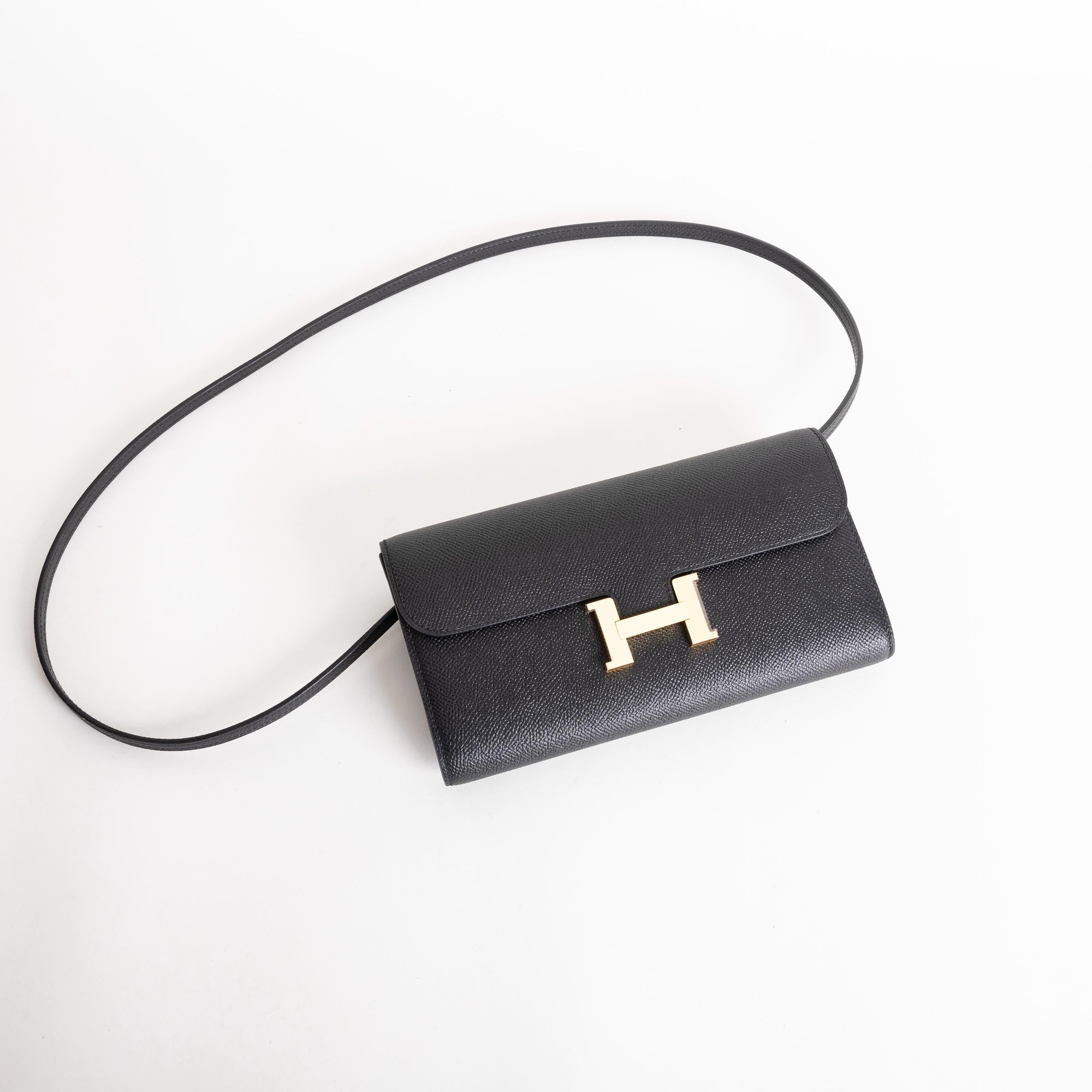 CONSTANCE TO GO EPSOM LEATHER NOIR (BLACK) WITH GOLD HARDWARE (GHW)