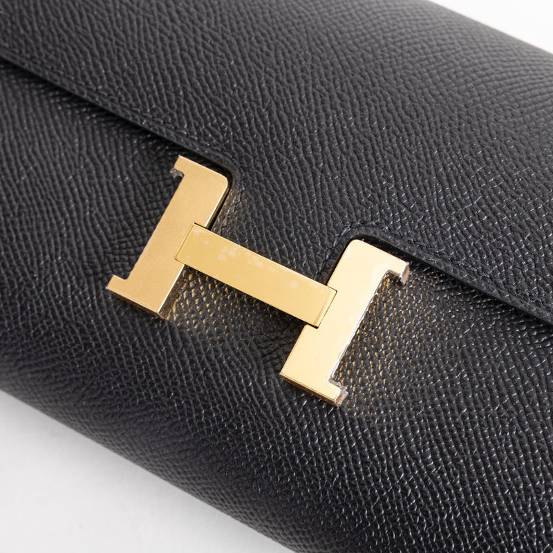 CONSTANCE TO GO EPSOM LEATHER NOIR (BLACK) WITH GOLD HARDWARE (GHW)