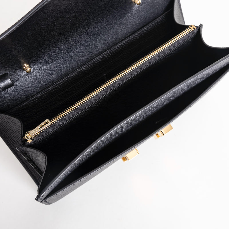 CONSTANCE TO GO EPSOM LEATHER NOIR (BLACK) WITH GOLD HARDWARE (GHW)