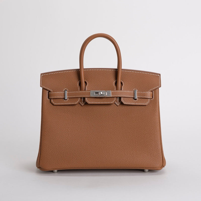 BIRKIN 25 TOGO LEATHER GOLD WITH PALLADIUM HARDWARE (PHW)