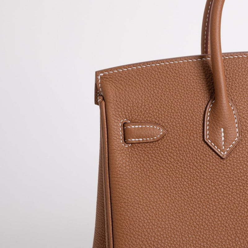 BIRKIN 25 TOGO LEATHER GOLD WITH PALLADIUM HARDWARE (PHW)