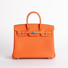 BIRKIN 25 TOGO LEATHER ORANGE WITH PALLADIUM HARDWARE (PHW)