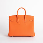 BIRKIN 25 TOGO LEATHER ORANGE WITH PALLADIUM HARDWARE (PHW)