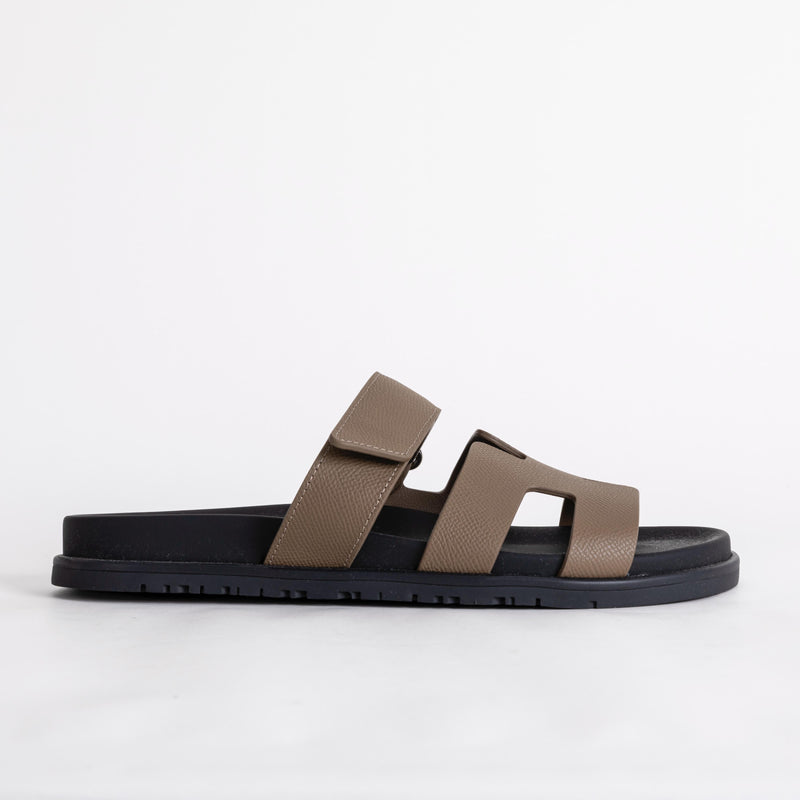 CHYPRE SANDALS EPSOM LEATHER ETOUPE
