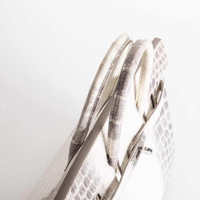 BIRKIN 25 NILOTICUS CROCODILE (MATTE) LEATHER HIMALAYA WITH PALLADIUM HARDWARE (PHW)