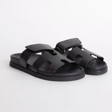 CHYPRE SANDALS SWIFT LEATHER NOIR (BLACK)