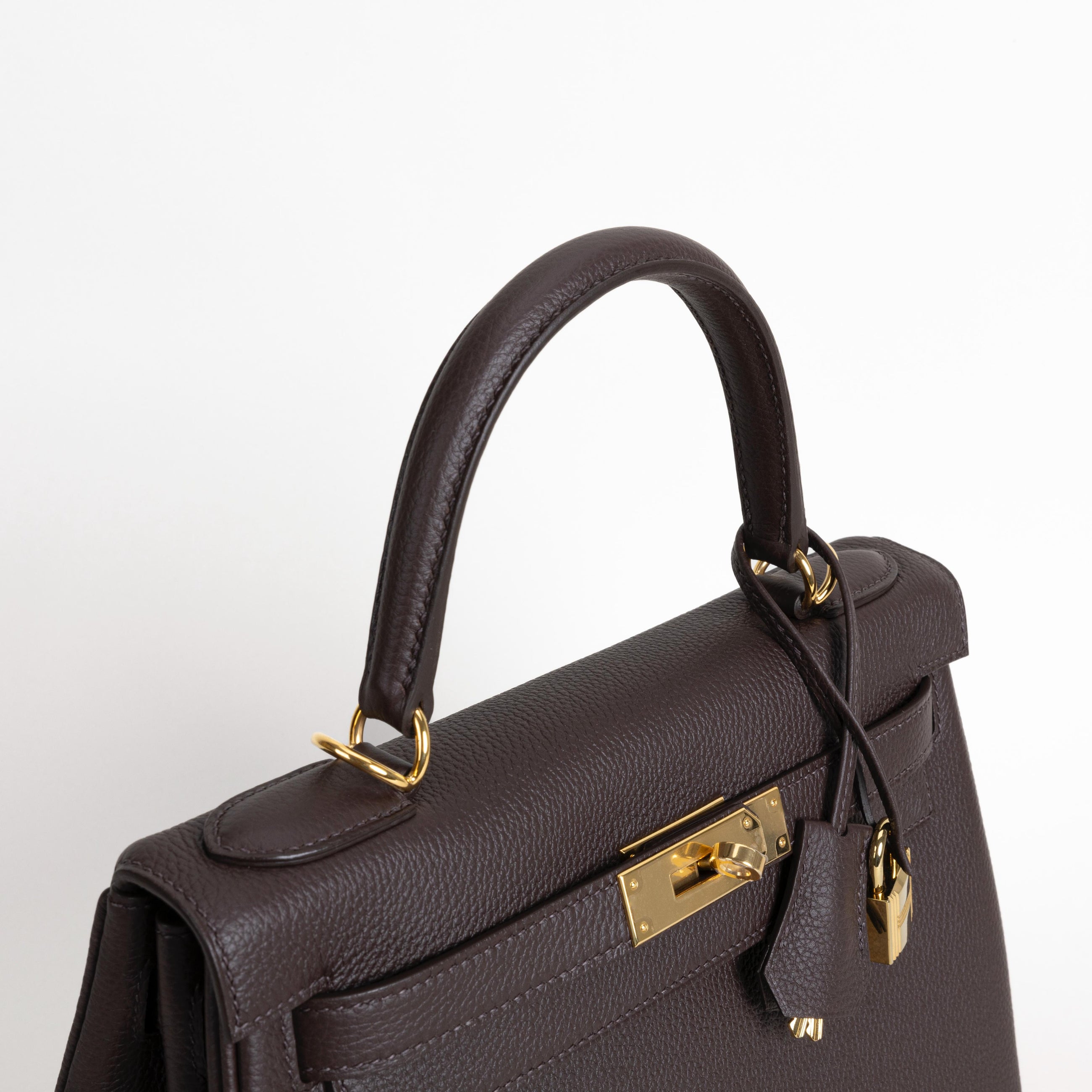 KELLY 28 TOGO LEATHER CHOCOLAT WITH GOLD HARDWARE (GHW)