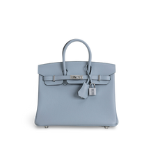 BIRKIN 25 TOGO LEATHER BLEU LIN WITH PALLADIUM HARDWARE (PHW)