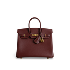 BIRKIN 25 EPSOM LEATHER ROUGE H WITH GOLD HARDWARE (GHW)