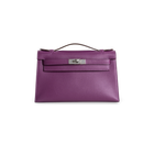 KELLY POCHETTE SWIFT LEATHER ANEMONE WITH PALLADIUM HARDWARE (PHW)