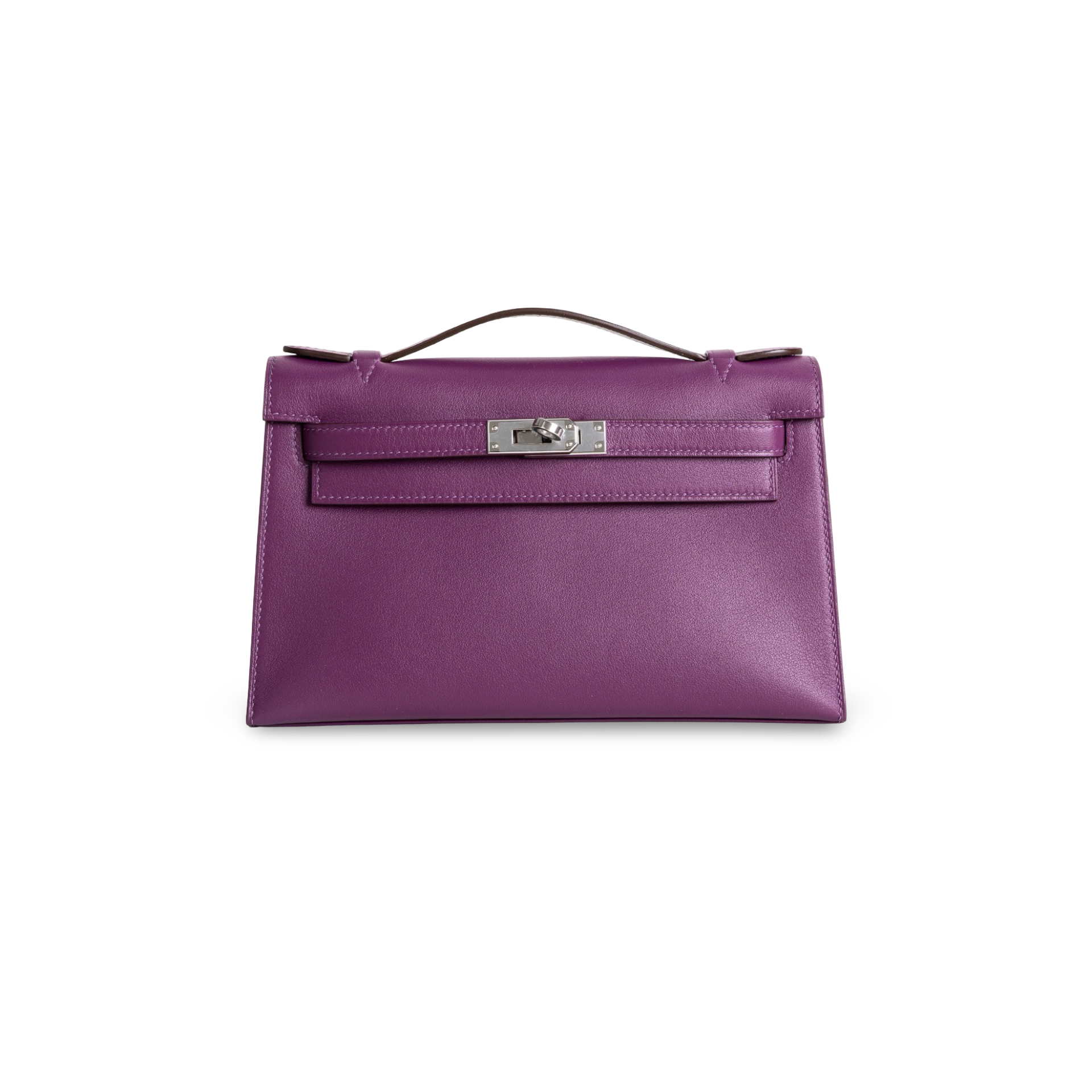 KELLY POCHETTE SWIFT LEATHER ANEMONE WITH PALLADIUM HARDWARE (PHW)