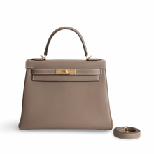 KELLY 28 TOGO LEATHER ETOUPE WITH GOLD HARDWARE (GHW)