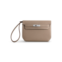 KELLY DEPECHES 25 TOGO LEATHER ETOUPE WITH PALLADIUM HARDWARE (PHW)